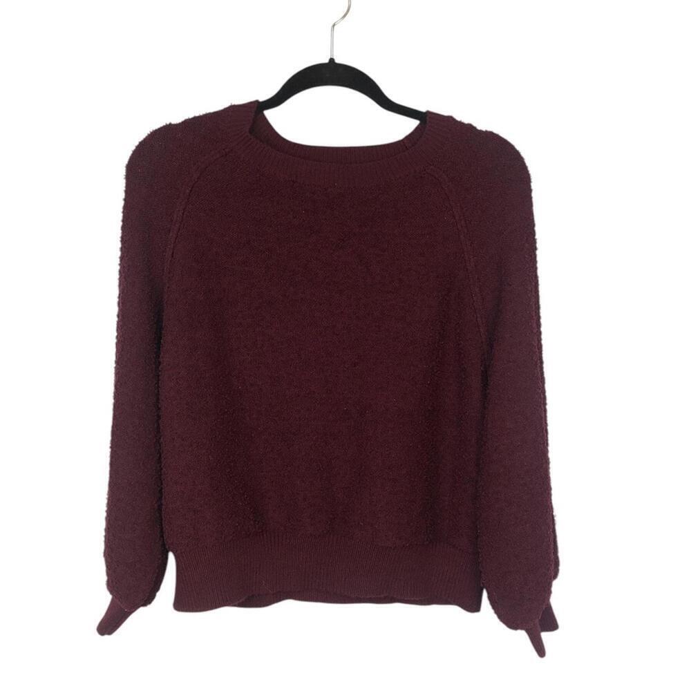 Altar’d State Raglan Sleeve Nubby Textured Cropped Sweater Banded Waist/Sleeve